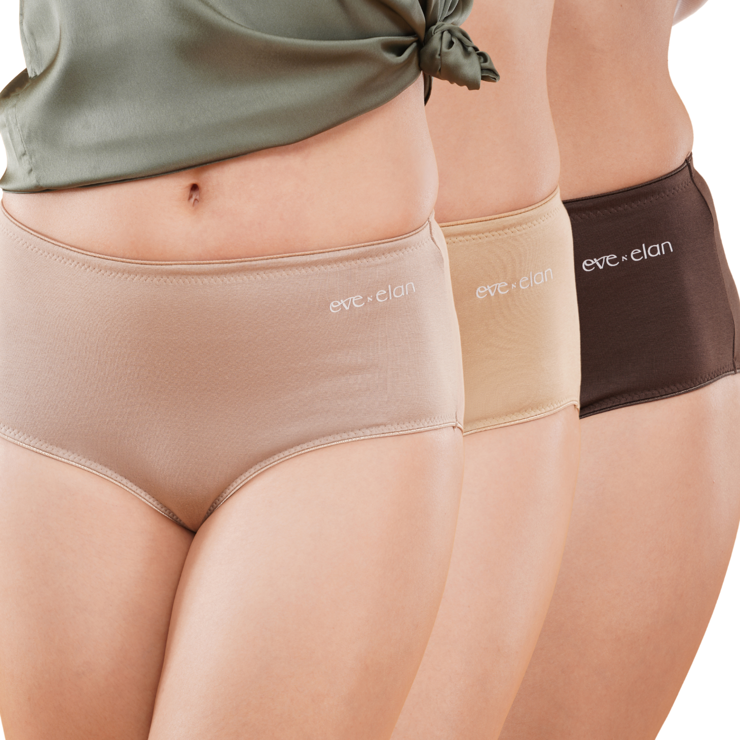Form Ease Cotton-Rich High-Waist Brief With Full Coverage
