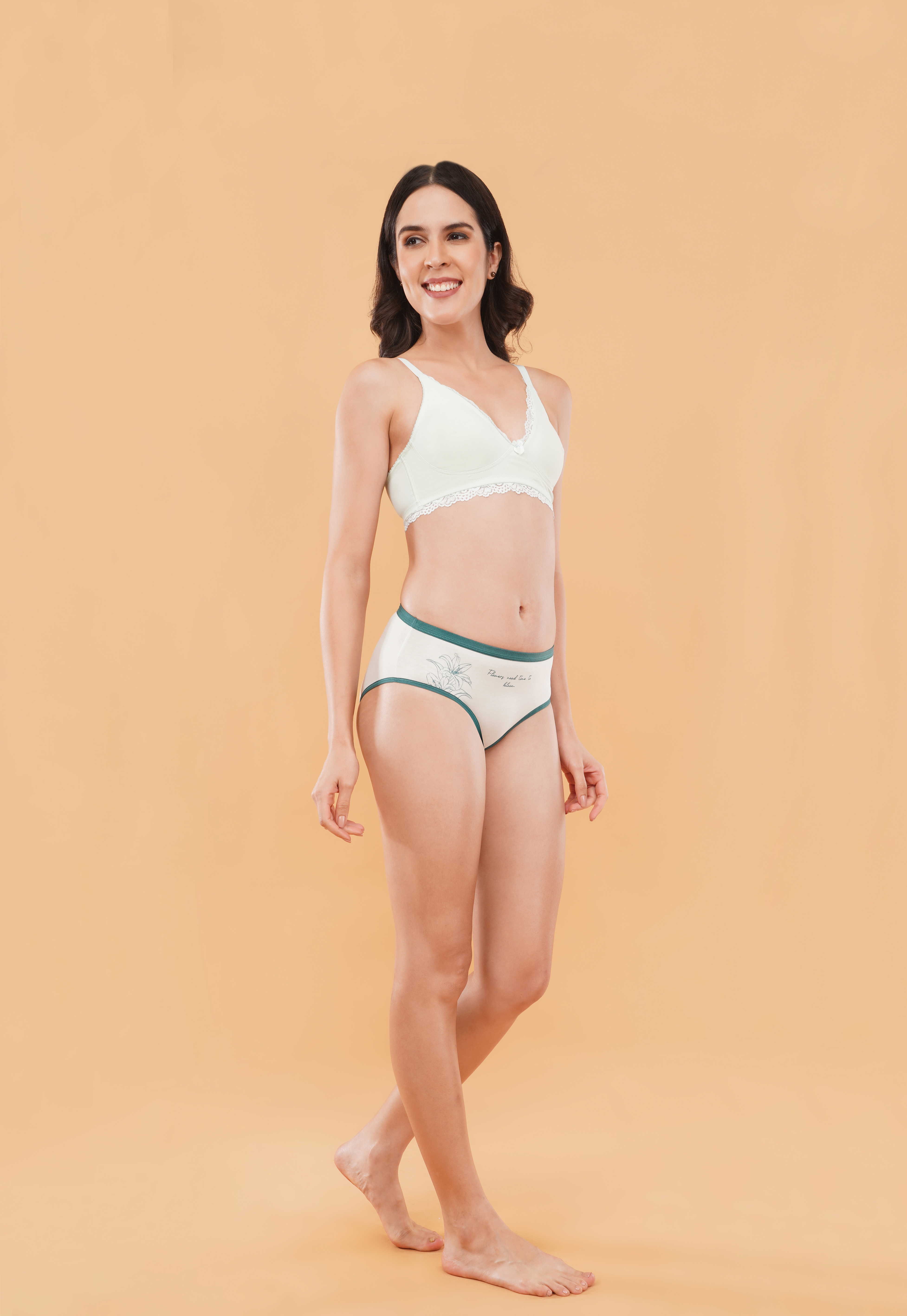 Lowkey Ease Cotton-Rich Mid-Waist Brief with Colour Block Elastic