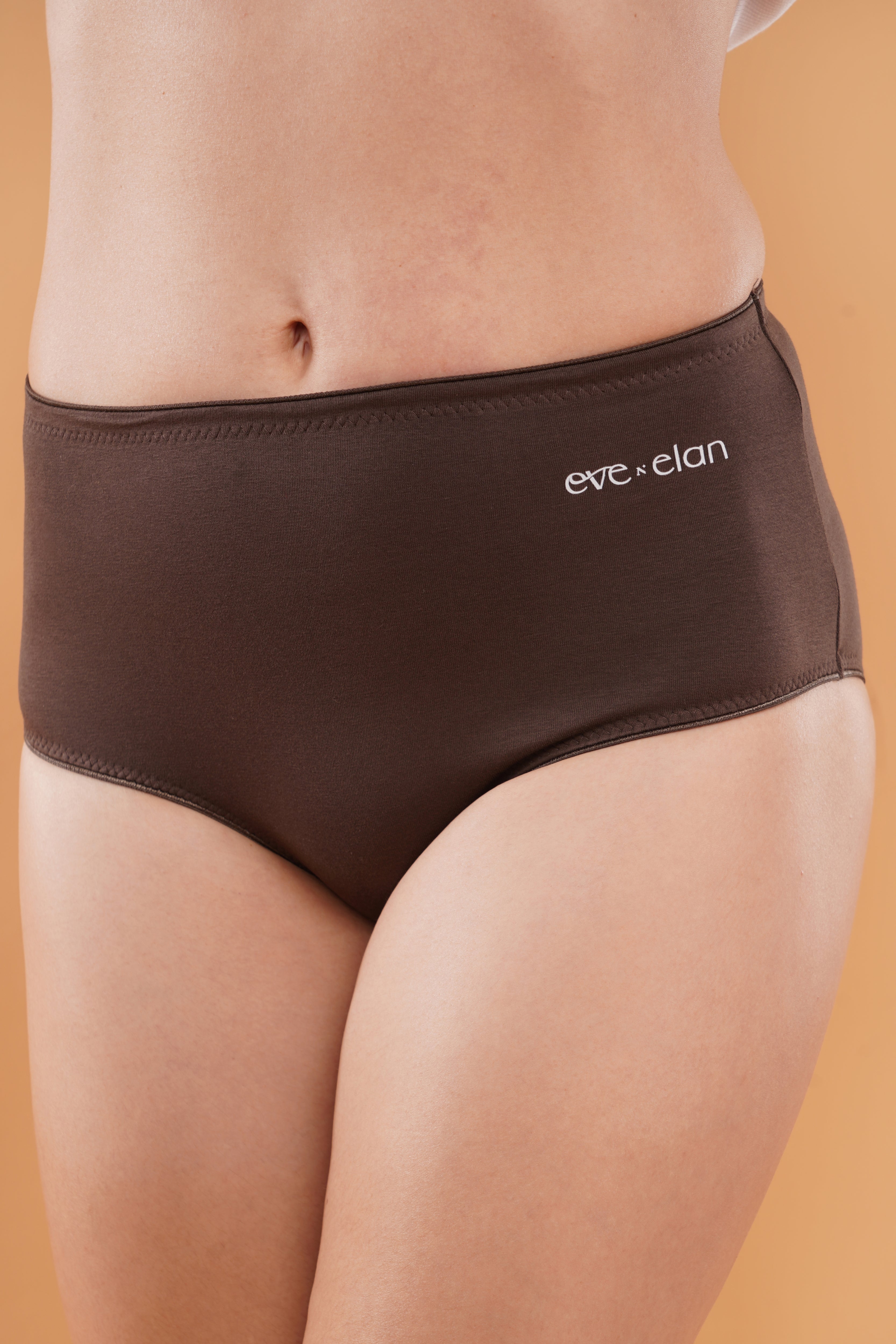 Form Ease Cotton-Rich High-Waist Brief With Full Coverage