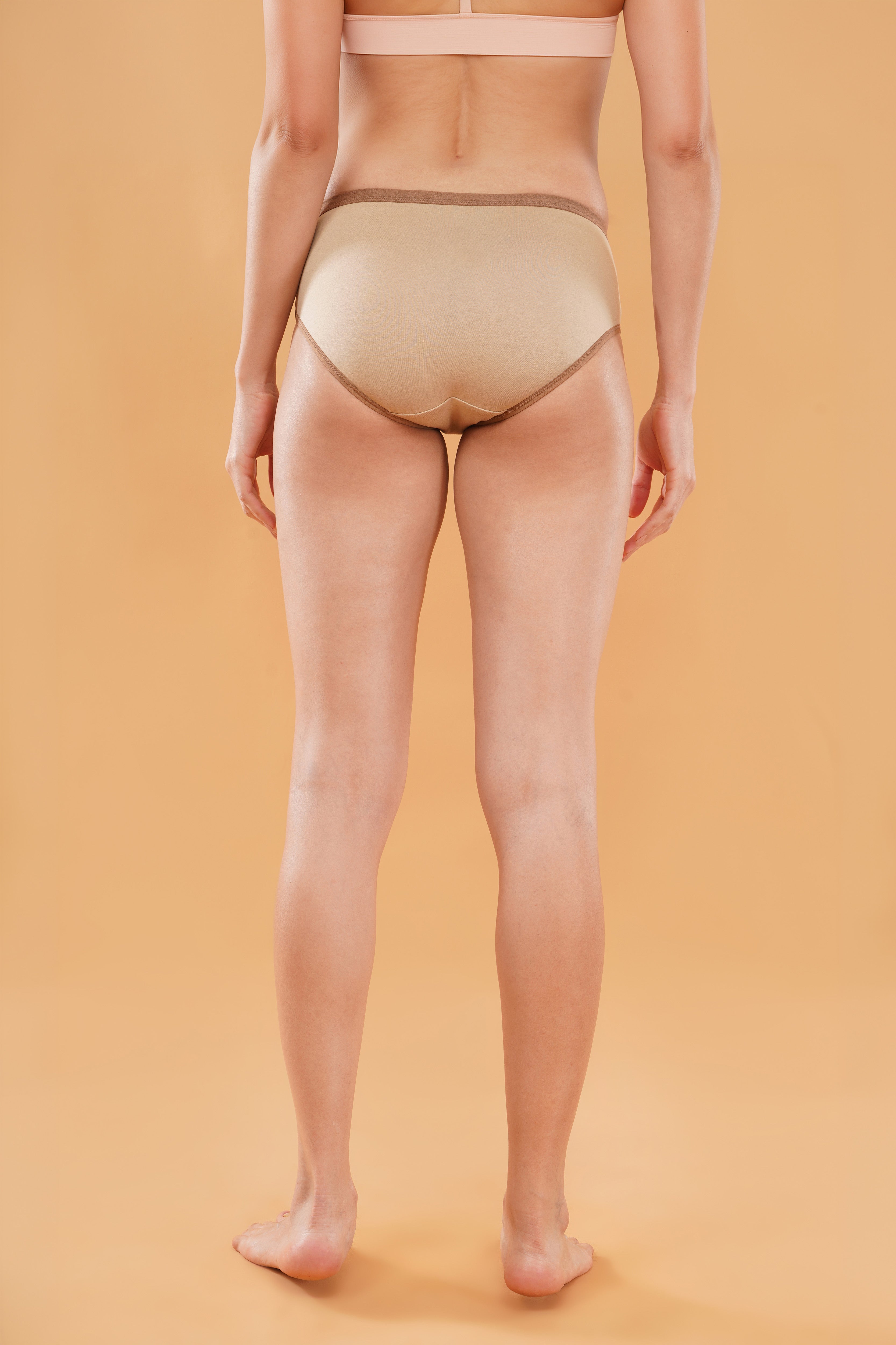 Lowkey Ease Cotton-Rich Mid-Waist Brief with Colour Block Elastic