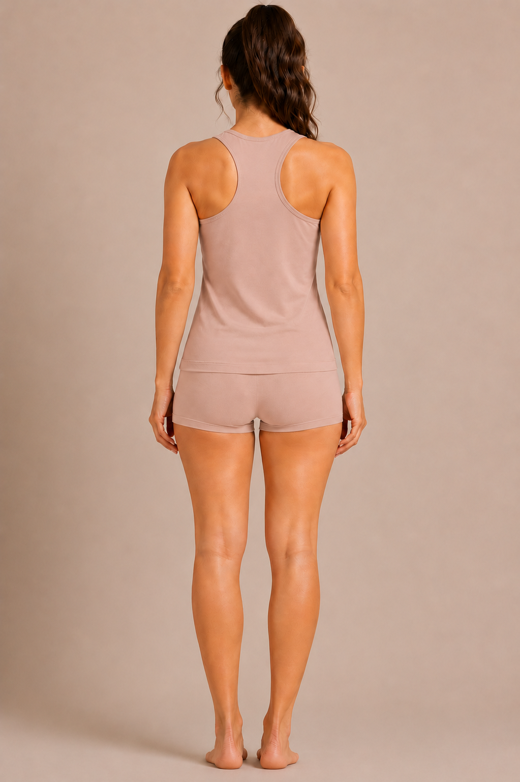 Clove Floral Print In-Built Bra Camisole with Matching Boyshorts